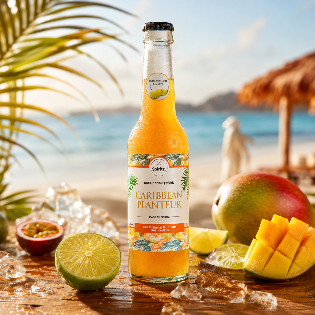 Caribbean Planteur Ready to Drink Cocktail Flasche