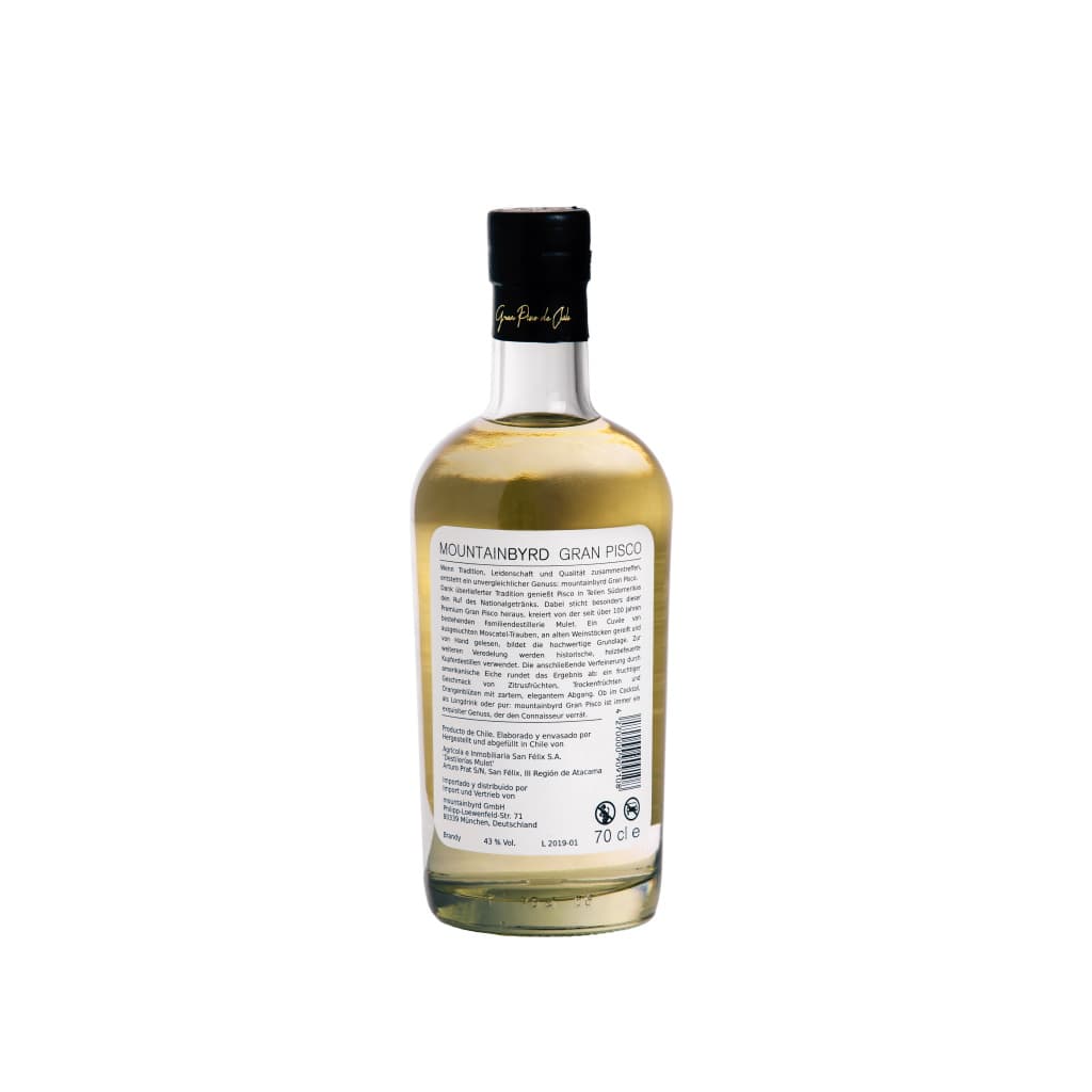 Mountainbyrd Gran Pisco de Chile Flasche
