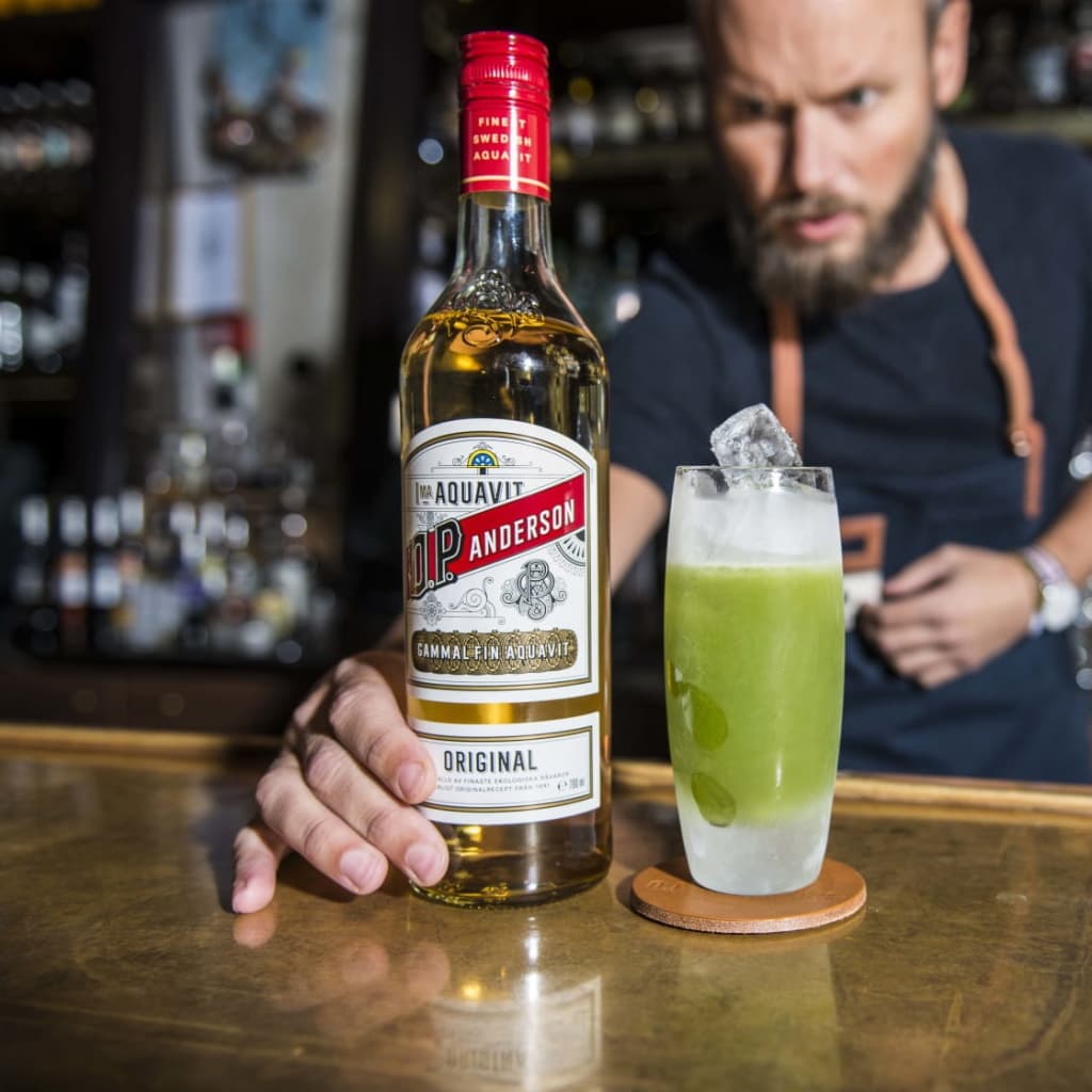 O.P. Anderson Original Aquavit Flasche