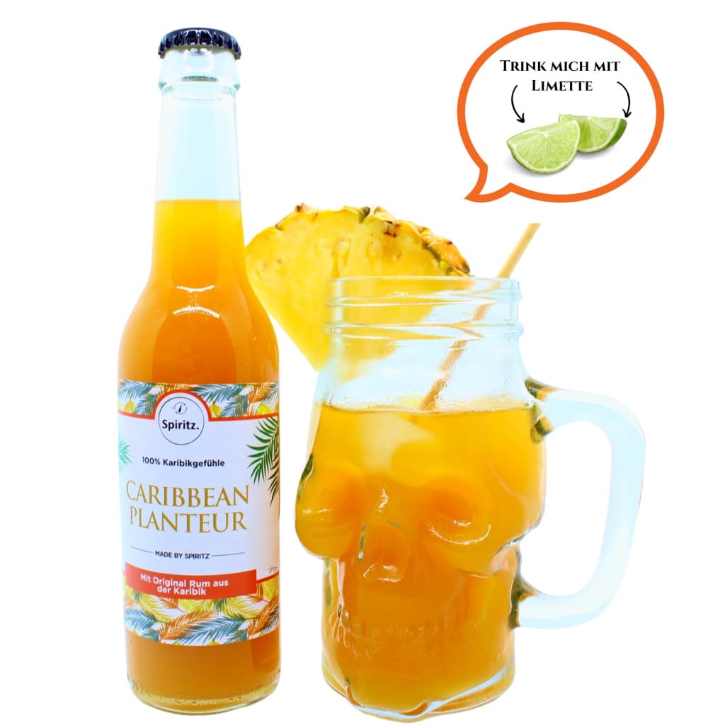 Spiritz Caribbean Planteur mit Schaedeltasse