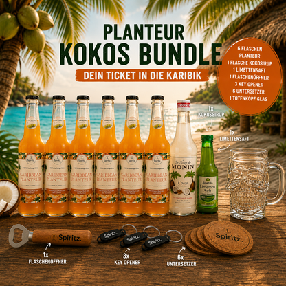 Planteur Kokos Bundle mit Glas - 6x275ml - 10,6%vol.