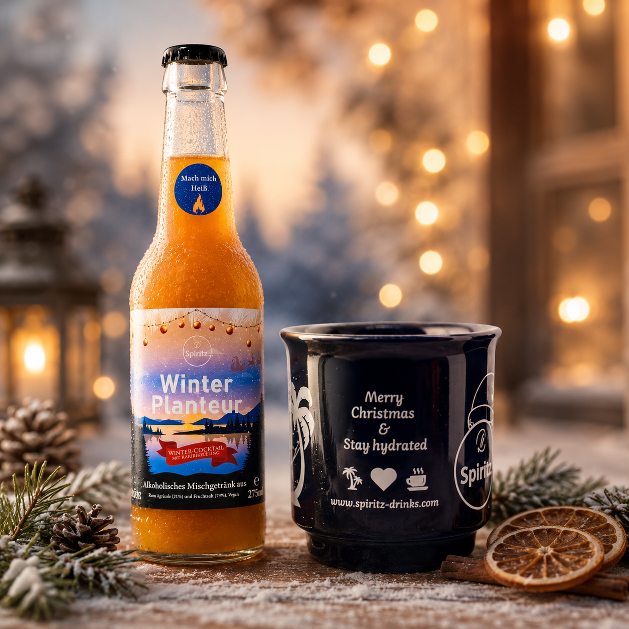Winter Planteur -275ml - 10,6%vol - Geschenkset mit Tasse