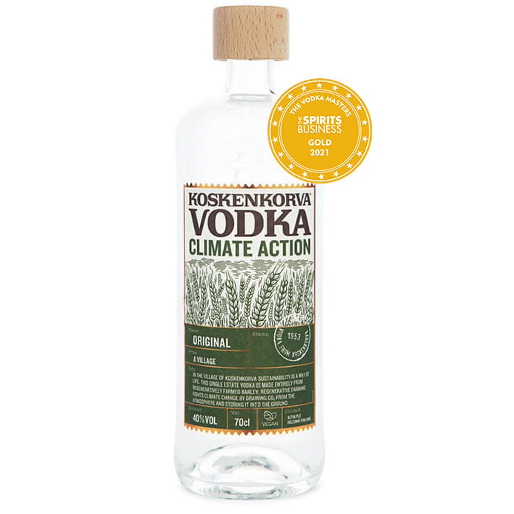 Koskenkorva Climate Action Vodka Flasche
